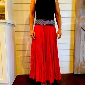 Skirt with beaded top
